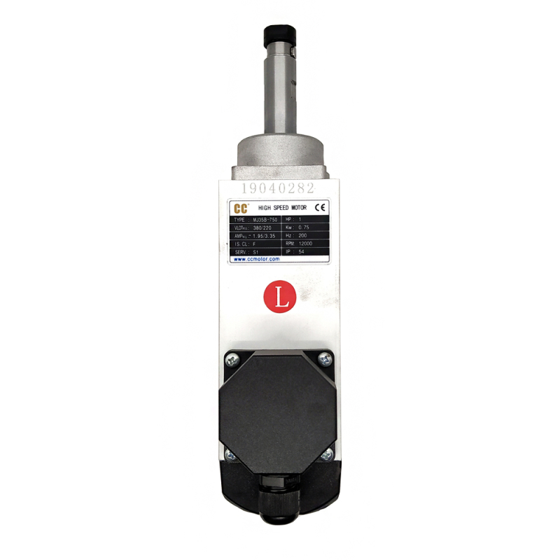Linker Hochfrequenzmotor MJ35B-750, 0,75 kW, 200 Hz, 12000 U/min für das Fräsaggregat von Kantenanleimmaschinen