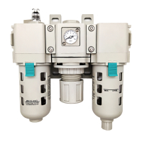 Wartungseinheit (Filter-Regler-Öler) EAC3000-03-F1 für Kantenanleimmaschinen