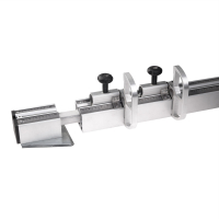 Teleskop-Anschlaglineal 84x76 mm für Formatkreissäge, komplett mit Klappanschlägen