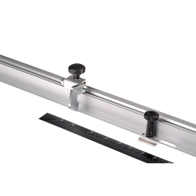 Winkelanschlag 900 mm mit Klappanschlag und Skala für Formatkreissäge