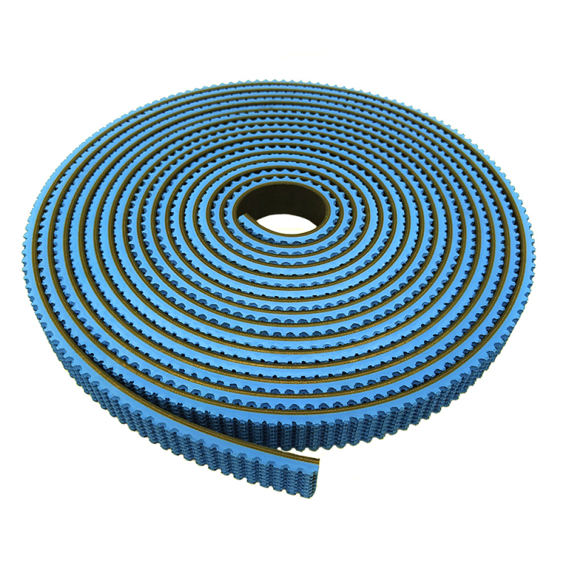 Druckbalken-Gummistreifen (blau) 8x20 mm, selbstklebend, für Plattenaufteilsägen
