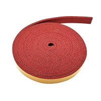 Druckbalken-Gummistreifen (rot) 6x20 mm, selbstklebend, für Plattenaufteilsägen