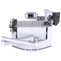 Formteil-Kantenanleimmaschine KDT-305MC für PUR/EVA-Klebstoff mit Fräseinheit und Vakuum-Werkstückfixierung