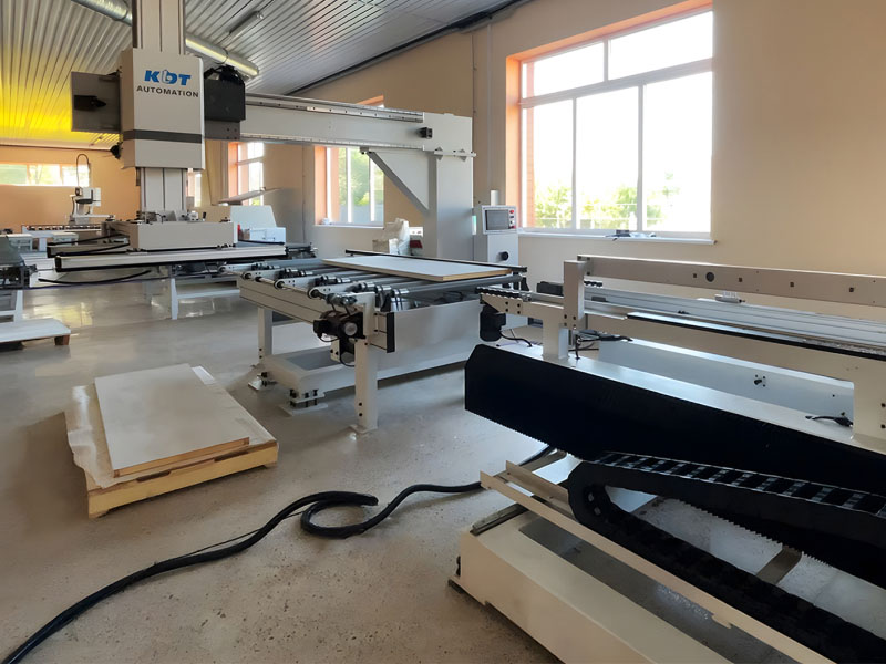 Automatisierte Fertigungslinie basierend auf der CNC-Fräsmaschine KDT KHM-660B