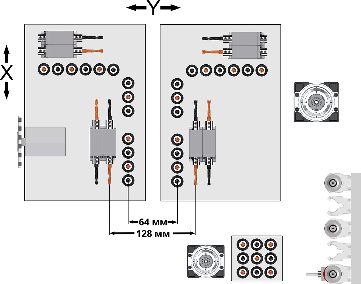 Bohrkopfschema KDT KD-612KHSZA