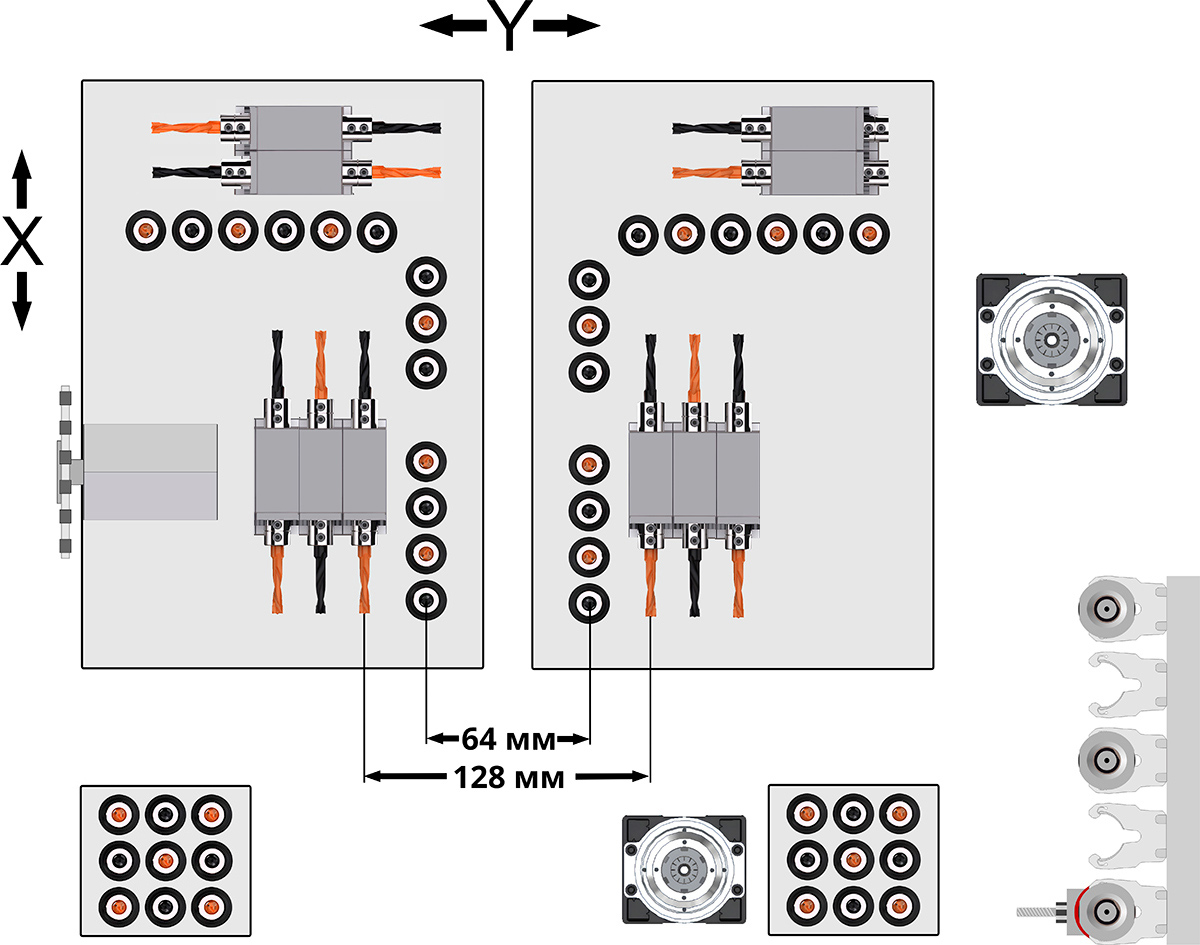 Bohrkopfdiagramm KDT KD-612thz