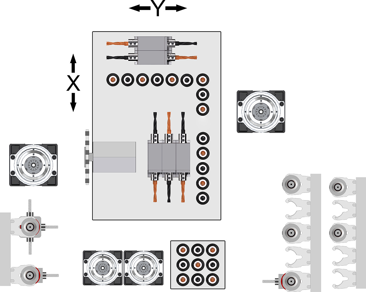 Bohrkopfdiagramm KDT KD-612G