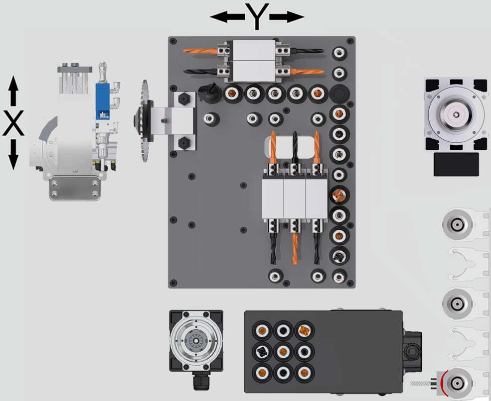 Bohrkopfdiagramm KDT KD-610XHZ