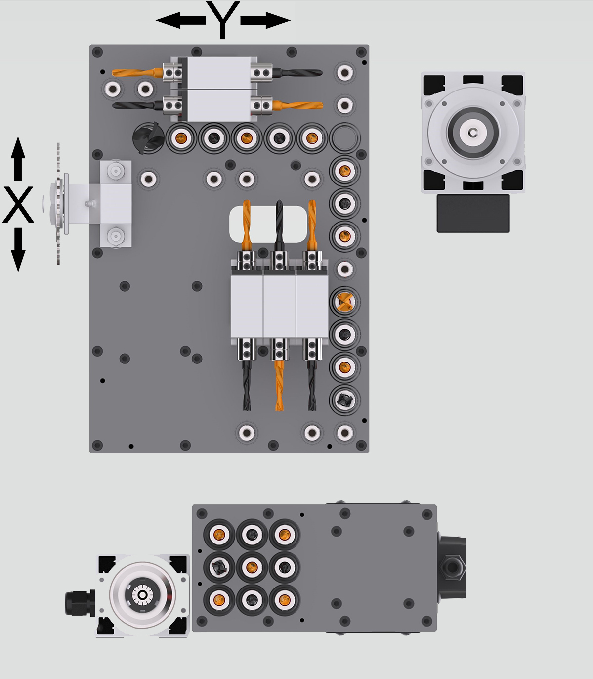 Bohrkopfdiagramm KDT KD-610NH