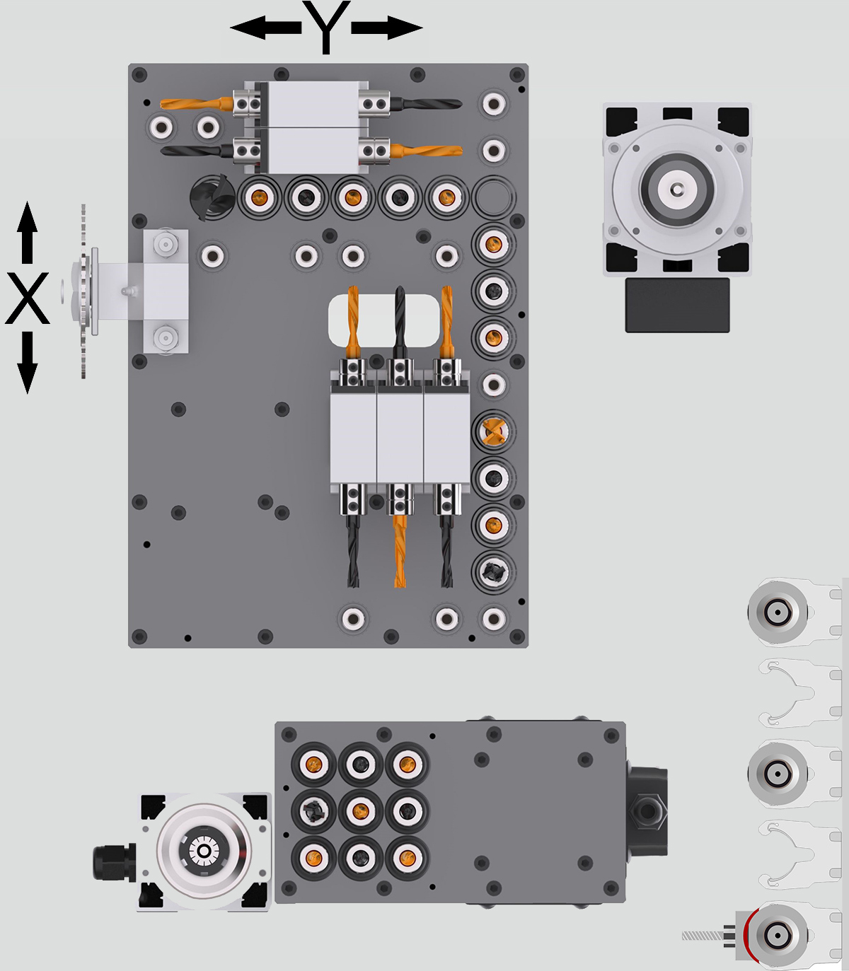 Bohrkopfdiagramm KDT KD-610NHZ